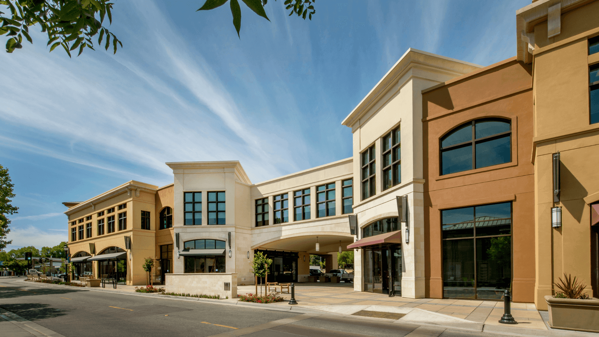 Clean neighborhood background